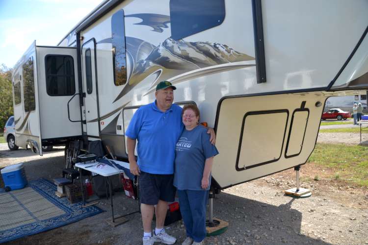 Larry & Carolyn with their RV